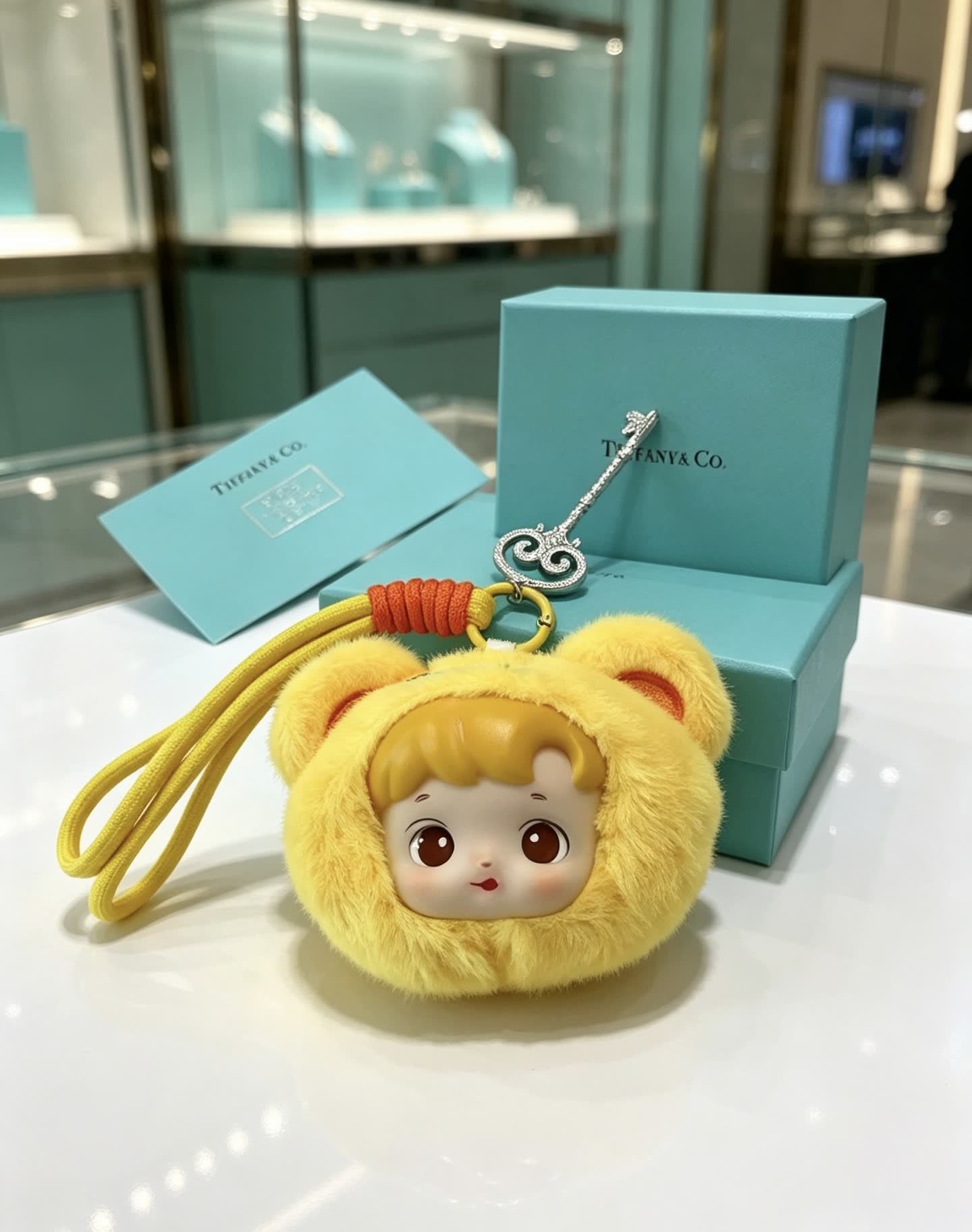 Tiffany & Co. Yellow Bear Keychain